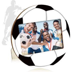 clothmile Soccer Picture Frame 4x6 Sport Themed Wooden Photo Frame Soccer Balls Photo Frame Horizontally Vertically Used for Wall Decor Hanging or Tabletop Display