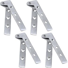 Antrader 360 Degree Rotatable Pivot Hinge for Window or Door Pack of 4