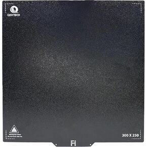 Qidi Tech Build Plate PEI Pro HF Double-Sided Texture X-Max & X-CF Pro 3D Printer 300x250mm