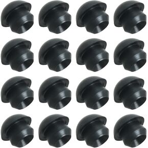 16PCS Car Hydraulic Horizontal Vertical Oil Drain Plugs Jack Universal Floor Bottle Plugs Rubber Hydraulic Sealants Used for Oil Reservoir Plug Seals Nozzle Repair Parts Black