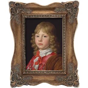 Small Antique 2.5 x 3.5 Oval Picture Frame, Mini Vintage Ornate Photo Frame, Table Top Display and Wall Hanging Home Decor, Old Fashioned Photo Gallery Art Deco, Bronze Gold – by SYLVIA‘S SHOP