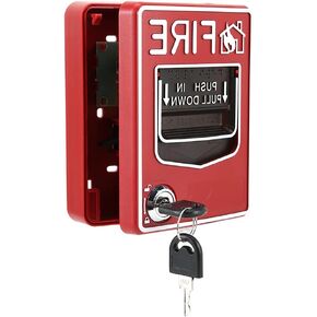 Manual Fire Pull Station, 9-28VDC Manual Call Point No Condensation Safety Multiple for Remind People to Escape The Fire