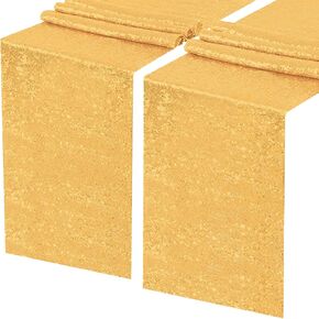 أسود الترتر الجدول عداء 1pack 12 × 108 بوصة العداءين الجدول طويلة، بريق نسيج لامع عداء لجولة مستطيلة الجدول الزينة حفل استقبال الحدث الزفاف عيد ميلاد عيد الهالوين التخرج