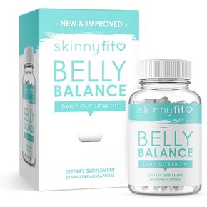 مكمل بروبيوتيك لتوازن البطن من سكيني فيت لصحة الجهاز الهضمي والأمعاء، الإصدار المستهدف للنساء والرجال (60 كبسولة نباتية) in Kuwait
