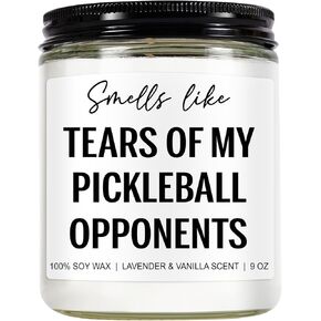 Tears of My Pickleball Opponents Candle, Pickleball Gifts, Pickleball Accessories, Gifts for Pickleball Lovers, Pickleball Gifts for Men, Women, Dad, Mom, Funny Pickle Ball Gifts