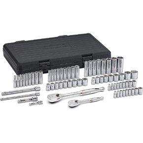 GEARWRENCH 68 Pc. 1/4" & 3/8" Drive Mechanics Tool Set, 6 & 12 Pt., Standard & Deep, SAE/Metric - 83000