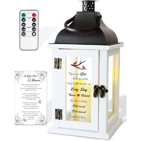 Homemory Memorial Lantern Bereavement Sympathy Gifts for Loss of Loved One, Memorial Gifts for Loss of Mother Loss of Father in Memory of Loved One Remembrance Gift with LED Candle & Remote in Kuwait