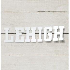 Lehigh University Mountain Hawks Car Decals and Bumper Stickers for Students, Fans, Parents, and Alumni (White Block Lehigh)