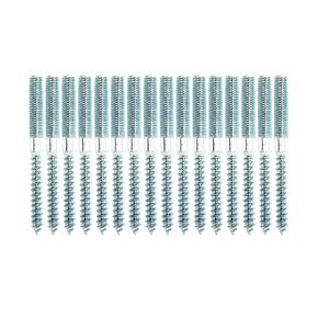 16pcsGalvanized Double-Ended Teeth tip Tail Furniture self-Tapping Screw Inner Plum Double-Ended Tooth Screw