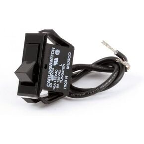Carling Technologies Rocker Switch | SPST ON-Off | 5A 250VAC/10A 125VAC | Wire Leads - Black