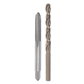 uxcell Tap & Bit Sets, M6 x 0.75 H2 Straight Flute Machine Thread Milling Tap, 5.2mm M35 Cobalt High Speed Steel (HSS-CO) Twist Drill Bit
