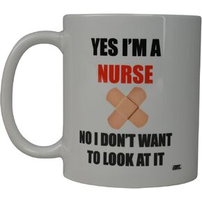 Rogue River Tactical Funny Coffee Mug Yes I'M A Nurse No I Don't Want to See It Novelty Cup Great Gift Idea For Doctor CNA RN Psych Tech (Yes)