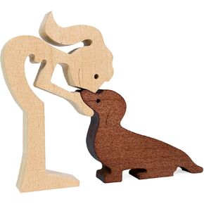 Dachshund/Corgi Dog Memorial Sculpture Gifts for Women ，Pet Dog Loss Sympathy Gift, Dog Statues Home Decor，housewarming Gifts Ideas,Gifts for Loss of Dog，Dog Lovers Gifts for Women
