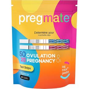 مجموعة أدوات توقع الإباضة و20 شريط اختبار الحمل من بريجمات 50 in Kuwait