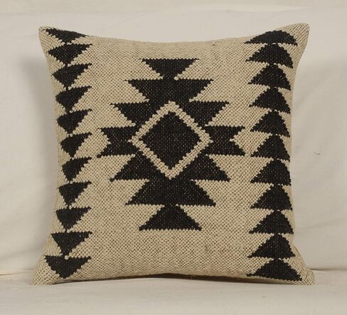 Set of 2 Indian Jute Vintage Kilim Pillow 18x18 Inches Ethnic Bohemian Kilim Pillow for Home Decor, Turkish Kilim Pillow for Sofa, Couch & Living Room (Pattern 1) in Saudi Arabia