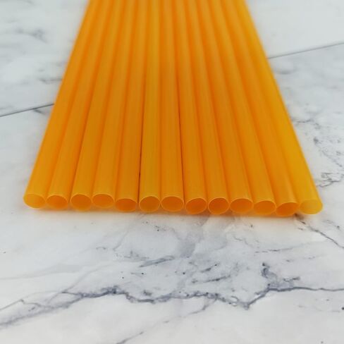 200PCS 10.2 Inches Disposable Decorative Blue Plastic Straws for Birthday Wedding Cocktail Party Supplies (0.23 * 10.2inch) (Blue) in Saudi Arabia