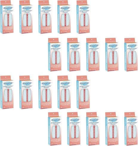 خيط تنظيف الأسنان من بروكسي سوفت للجسور والمزروعات 20 عبوة - خيط تنظيف الأسنان للجسور وزراعة الأسنان والأقواس مع فرشاة وكيل سميكة للغاية لنظافة الفم المثالية - جسر الأسنان ومنظفات زرع الأسنان in Kuwait