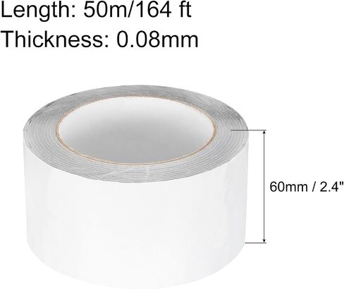 MECCANIXITY Removable Protective Film Tape, 2 Inch x 164 Ft Surface Protective Scratch Film Tape Roll for Furniture, Electrical Appliances, Black White in Saudi Arabia