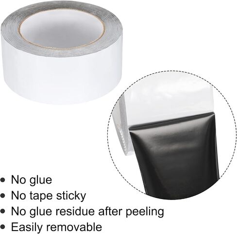 MECCANIXITY Removable Protective Film Tape, 2 Inch x 164 Ft Surface Protective Scratch Film Tape Roll for Furniture, Electrical Appliances, Black White in Saudi Arabia