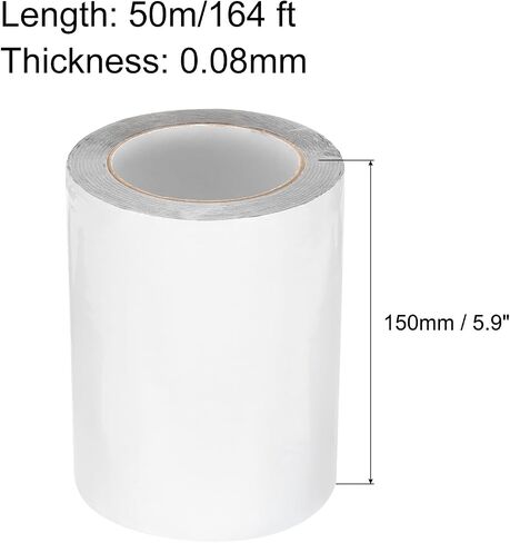 MECCANIXITY Removable Protective Film Tape, 2 Inch x 164 Ft Surface Protective Scratch Film Tape Roll for Furniture, Electrical Appliances, Black White in Saudi Arabia