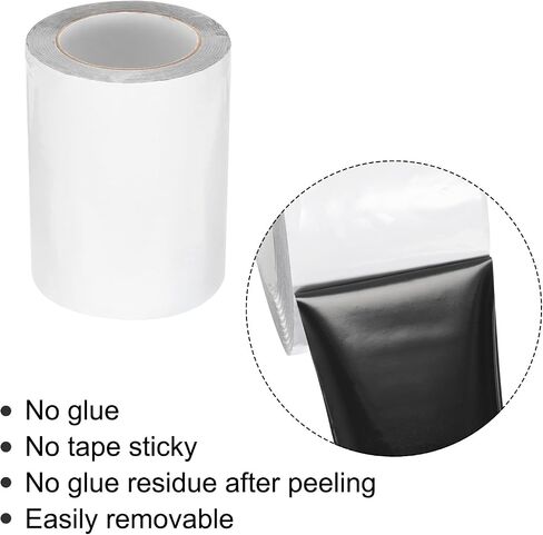 MECCANIXITY Removable Protective Film Tape, 2 Inch x 164 Ft Surface Protective Scratch Film Tape Roll for Furniture, Electrical Appliances, Black White in Saudi Arabia