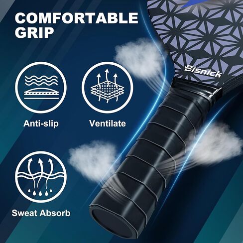 مجاذيف بيكل بول، مجموعة من 4 مجاذيف بيكلبول معتمدة من الولايات المتحدة الأمريكية، 2 كرات بيكلبول خارجية و2 داخلي وحقيبة حمل، مجداف بيكلبول ممتاز رائع للعائلة والرجال والنساء والمبتدئين in Kuwait