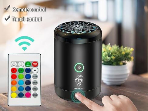 مبخرة كهربائية، بخور كهربائي محمول، مبخرة بخور إلكترونية عربية قابلة لإعادة الشحن عبر USB، مبخرة كهربائية للسيارة مع 16 لونًا من أضواء LED، تستخدم للسيارة والمنزل in Kuwait