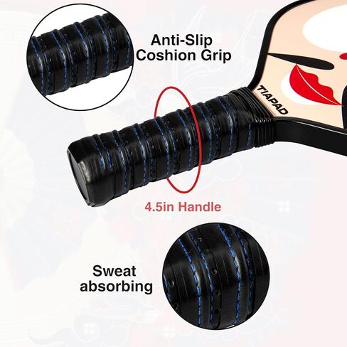 Pickleball Paddles Set of 2, Pickle Ball Rackets 2 Pack,Carbon Fiber, Lightweight with Carrying Bag for Men Women Beginners Professionals in Saudi Arabia