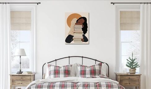 African American Boho Wall Art, Black Women Art Framed, Black Girl Bathroom Canvas Print, African American Canvas Art Wall Decor, African American Girl Boho Bathroom Posters in Saudi Arabia