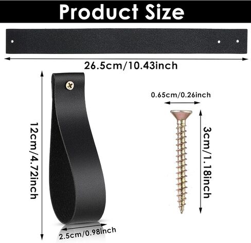 Leather Wall Hanging Strap, Ymapinc 8 Pcs Artificial Leather Wall Strap Hooks Wall Mounted Loop for Hanging Leather Strap Hangers for Bathroom Kitchen Bedroom Towel Holder Supplies in Saudi Arabia