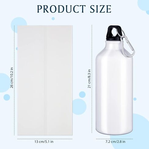 8 Packs Sublimation Cups Sublimation Water Bottle Blanks with 16 Shrink Wrap 20 oz Blank Sport Water Bottles Insulated Water Bottles with Hook and Leak Proof Twist Cap for Camping Climbing in Saudi Arabia
