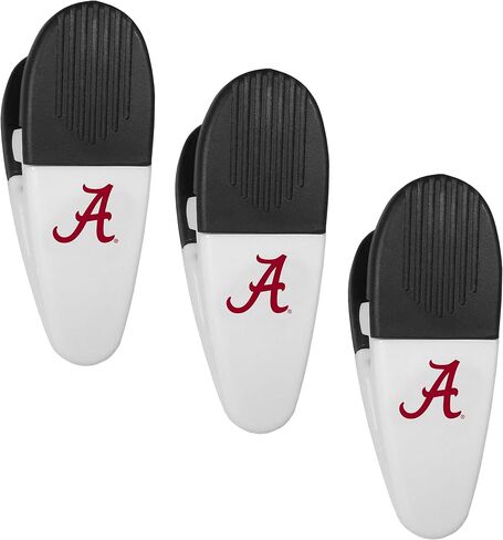 Siskiyou Sports NCAA Alabama Crimson Tide Unisex Fan Shop Mini Chip Clip Magnets, 3 pk, Team Colors in Saudi Arabia