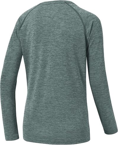 BGOWATU قمصان نسائية طويلة الأكمام بعامل حماية من أشعة الشمس 50+ حماية من الشمس SPF رقبة دائرية خفيفة الوزن سريعة الجفاف ملابس رياضية للتنزه سيرًا على الأقدام in Kuwait