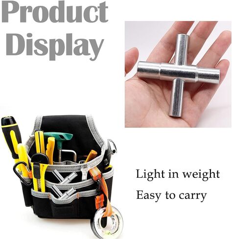 2PCS Water Key 4 Way Wrench Set, Sillcock Key Faucet Key Silcock Key for Spigots, Faucet, Valve and Cabinet Cupboard in Saudi Arabia