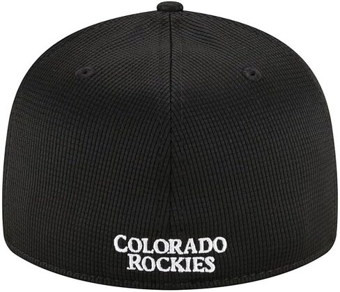 New Era Colorado Rockies 59FIFTY Low Profile Clubhouse Fitted Cap, Hat (US, Numeric, 7 3/8, Black) in Saudi Arabia