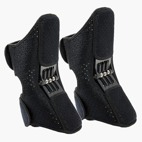 Joint Support Knee Brace(Upgraded), 2 Pack Knee Support Brace for Women & Men, Spring Knee Stabilizer Powerful Rebound Non‑Slip Knee Support for Knee Pain Relief Meniscus Tear Sport, Black in Saudi Arabia