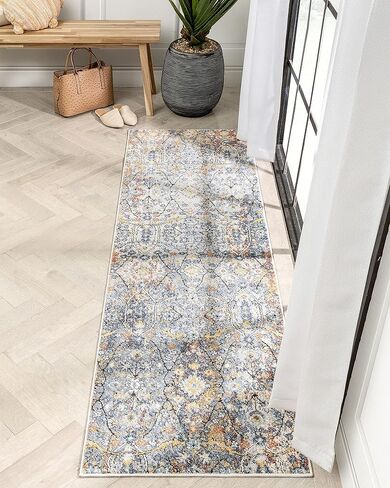 Well Woven Envie Como Oriental Bohemian Blue 2'3" X 7'3" Runner Area Rug in Saudi Arabia