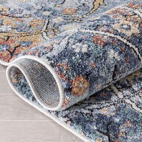 Well Woven Envie Como Oriental Bohemian Blue 2'3" X 7'3" Runner Area Rug in Saudi Arabia
