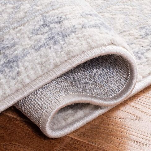 SAFAVIEH Brentwood Collection Runner Rug - 2' x 10', Ivory & Grey, Traditional Oriental Distressed Design, Non-Shedding & Easy Care, Ideal for High Traffic Areas in Living Room, Bedroom (BNT899B) in Saudi Arabia
