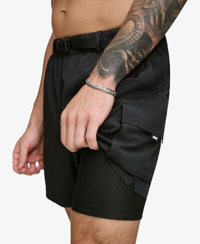 DKNY Men's Stretch Quick Dry Volley UPF 40+ Protection Swim Trunk in Saudi Arabia