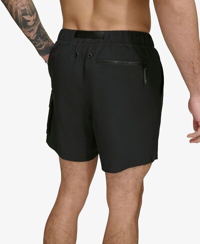 DKNY Men's Stretch Quick Dry Volley UPF 40+ Protection Swim Trunk in Saudi Arabia