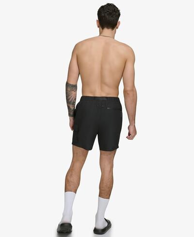 DKNY Men's Stretch Quick Dry Volley UPF 40+ Protection Swim Trunk in Saudi Arabia