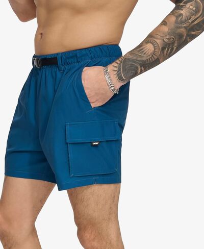 DKNY Men's Stretch Quick Dry Volley UPF 40+ Protection Swim Trunk in Saudi Arabia