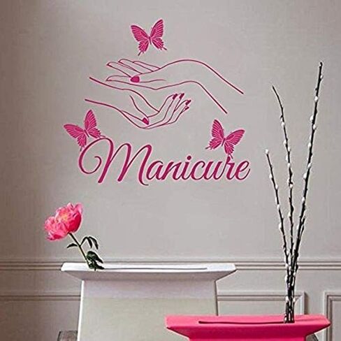 ملصقات حائط على شكل فراشة لصالون تجميل الشعر لتزيين غرفة الأطفال وديكور غرفة الأطفال من الفينيل لديكور المنزل in Kuwait