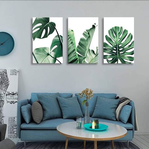 Canvas art Green forest art Nordic home Decoration Forest landscape Natural art Canvas print poster Bedroom bathroom mural 30cmx40cm x3 panel Frame canvas Wall art for modern living room Decoration in Saudi Arabia