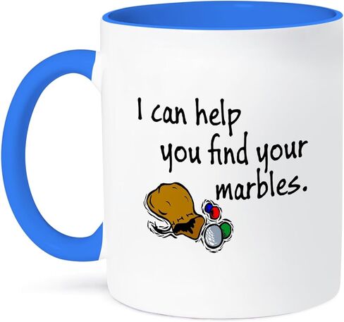 كوب 3dRose I Can Help You Find Your Marbles ذو لونين، عدد 1 (عبوة من 1)، أسود in Saudi Arabia