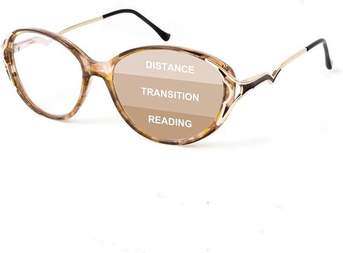 نظارات القراءة النسائية OKH - نظارات قراءة متعددة البؤرة تقدمية تحجب الضوء الأزرق متعددة البؤر in Kuwait