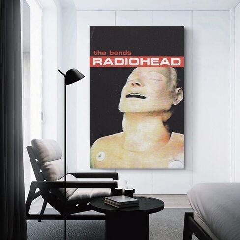 ملصق NNKEUXWKG Radiohead يحول غرفة نومك مع ملصق قماشي لموسيقى The Bends Music طباعة فنية أنيقة لأجواء معاصرة (الحجم: Unframe-12x18 بوصة) in Saudi Arabia