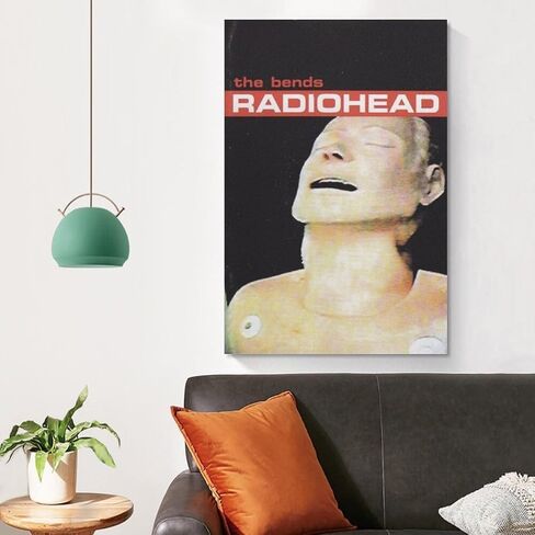 ملصق NNKEUXWKG Radiohead يحول غرفة نومك مع ملصق قماشي لموسيقى The Bends Music طباعة فنية أنيقة لأجواء معاصرة (الحجم: Unframe-12x18 بوصة) in Saudi Arabia