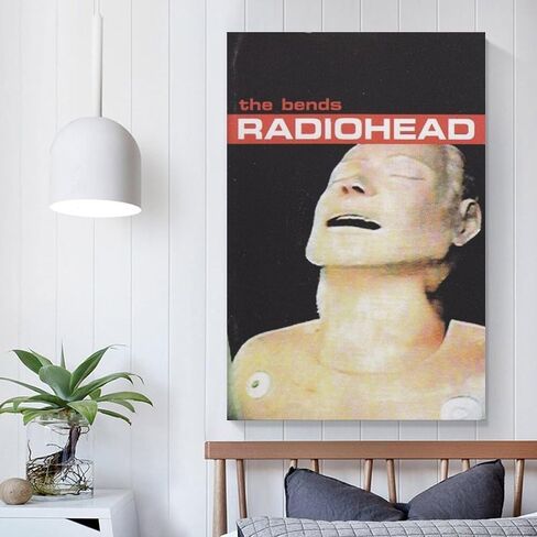 ملصق NNKEUXWKG Radiohead يحول غرفة نومك مع ملصق قماشي لموسيقى The Bends Music طباعة فنية أنيقة لأجواء معاصرة (الحجم: Unframe-12x18 بوصة) in Saudi Arabia